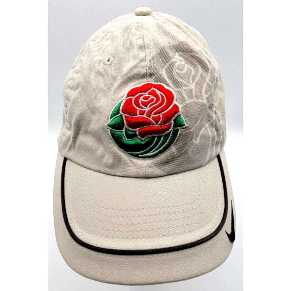2008 ROSE BOWL NIKE CAP HAT STRAP BACK ONE‎ SIZE LOGO BEIGE ADJUSTABLE ILLINOIS
